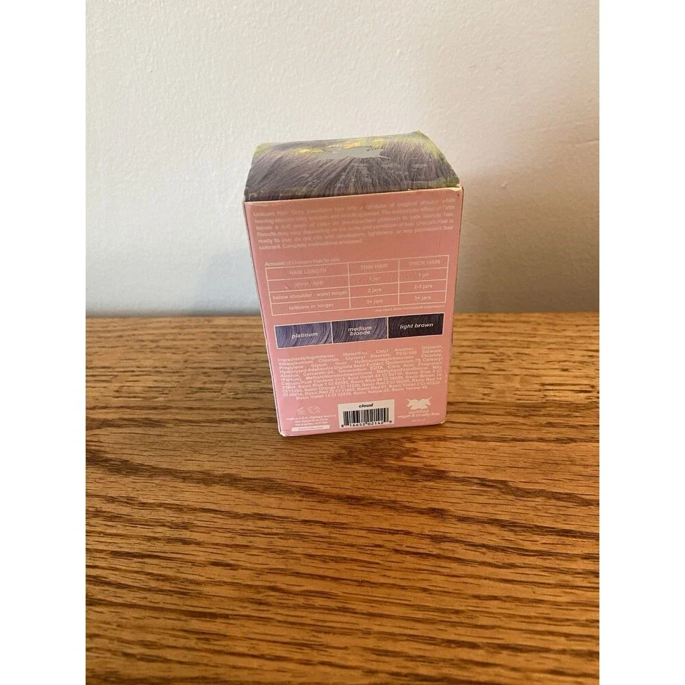 Lime Crime Unicorn Hair Dye TINT Semi Permanent CLOUD 6.76 Fl oz New Blue